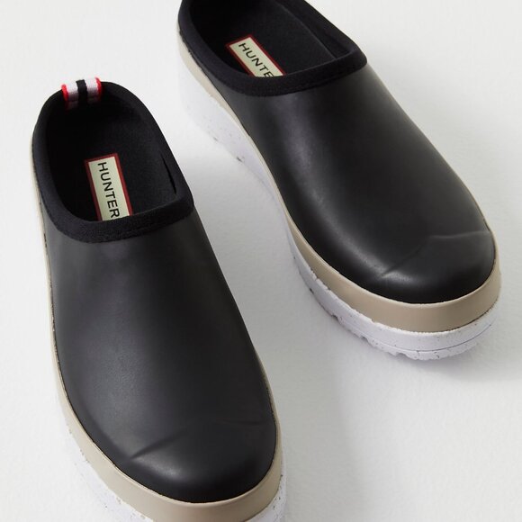 Hunter • Play Speckle Sole Clogs • Women’s 8 • Black/Grey • NIB - Picture 3 of 5